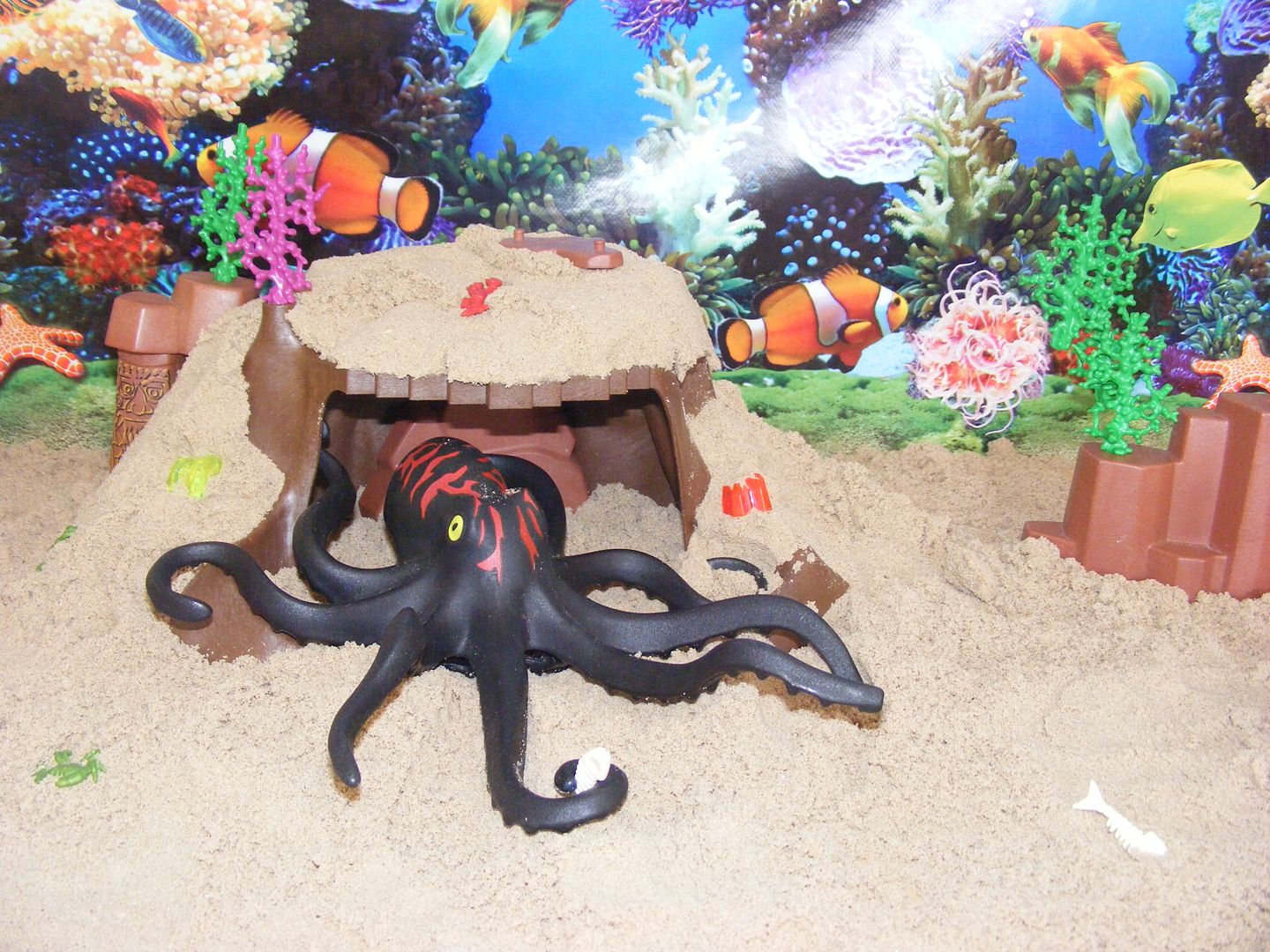 underwater diorama set